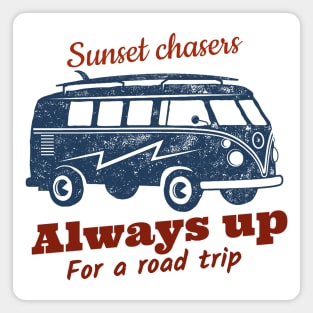 Let's Take a Trip / Retro Camper Design / Vintage Road Trip Design / Camper Van Magnet